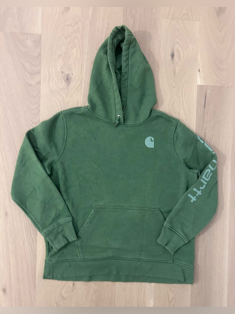 Youth Carhartt Logo Hooded Sweatshirt - Size XL (16/18)